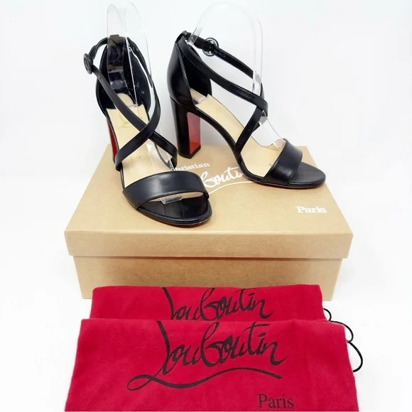 Christian Louboutin Loubi Bee 85 Sandals Heels - Picture 2 of 13